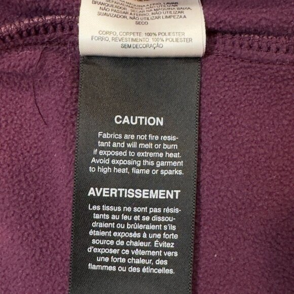 Columbia Womens Purple Full Zip Fleece Jacket Lined Pockets Hooded Size Medium - Picture 14 of 14